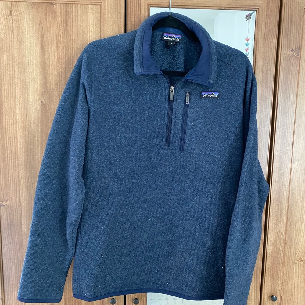Navy Blue Patagonia Pullover Crewneck Sweatshirt